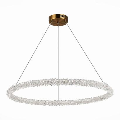 люстры sl6110.223.01 люстра подвесная st-luce золотистый/золотистый led 1*45w 3000 - 6500k, доставка по Казахстану 