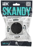 SKANDY Роз. с з/к без з/ш 16А SK-R05N никель IEK 