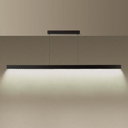 люстры 6683/38l hightech odl24 203   подвесной светильник брашир. черный/металл/акрил раздельн включение с пду (инфра красный) ip20 led 38w 3420лм 3000k beve, доставка по Казахстану 