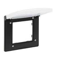 NILOE STEP Рамка 1 пост IP44, цвет Чёрный