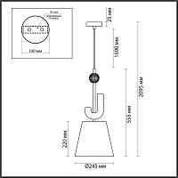 Дополнительная картинка 5410/1 MODERN Odeon Light Подвесной светильник BAGEL