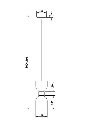 подвесной светильник freya fr5203pl-01ch1, доставка по Казахстану 
