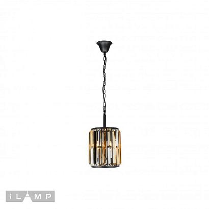 подвесная люстра ilamp royal 10390-1p черная, доставка по Казахстану 