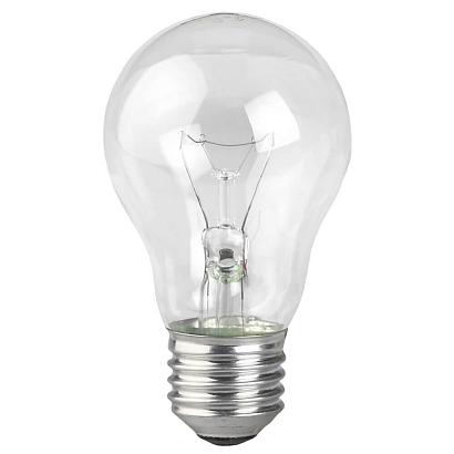 Лампа накаливания ЭРА E27 95W 2700K прозрачная A50 95-230-Е27 (гофра) Б0039120 купить в Алматы svet.kz