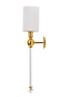 Бра Crystal Lux MIRABELLA AP1 GOLD/WHITE Crystal Lux 0420/401