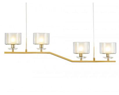 люстры newport 4400 4404/s gold , подвесной светильник, gold clear crystal clear glass , доставка по Казахстану 