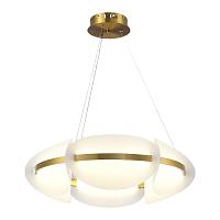 sl1304.203.45 подвесной светильник st-luce золотистый/белый led 1*45w 3000k etoile, доставка по Казахстану 