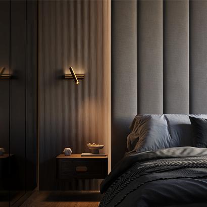 С 1 плафоном на стену Настенный светильник (бра) Maytoni MOD442WL-L8BS3K Paradox, доставка по Казахстану 