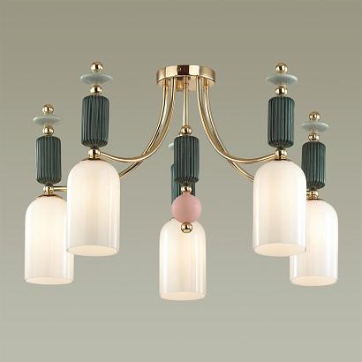 люстры потолочная люстра odeon light classic candy 4861/5c, доставка по Казахстану 