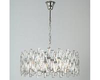 newport 10120 10123+5/c , люстра, chrome clear crystal d63*h26 cm e14 8*40w, доставка по Казахстану 