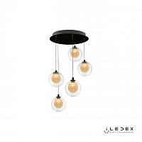 подвесная светодиодная люстра iledex oblivion c4457-5r cr, доставка по Казахстану 