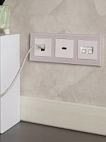 BRITE Роз. комп. 2-ая RJ45 кат.6 РК11-2-БрЖ жемч. IEK 
