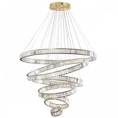 5015/260l l-vision odl23 427 золотой/прозрачный металл/хрусталь люстра led 260w 4000k 30600лм vekia, доставка по Казахстану 