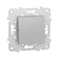 Переключатель двухклавишный Schneider Electric Unica New NU521330 
