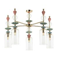 подвесная люстра odeon light classic bizet 4855/5c, доставка по Казахстану 