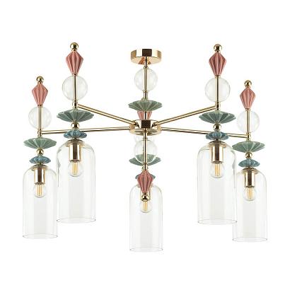 подвесная люстра odeon light classic bizet 4855/5c, доставка по Казахстану 