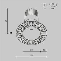 Дополнительная картинка Встраиваемый светильник Technical DL120-10W-2.7K-TRS-W