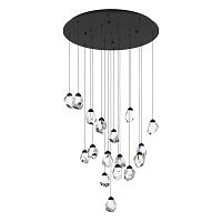 люстра sindicat, 17x3w, метал, стекло, led, доставка по Казахстану 