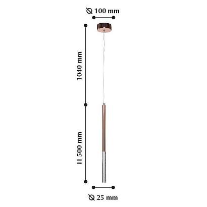 подвесной светодиодный светильник favourite cylindro 2211-1p, доставка по Казахстану 