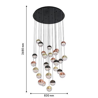 люстры подвесной светильник luna 4371-27p, доставка по Казахстану 
