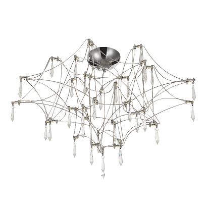 люстры sl6601.102.78 светильник потолочный st-luce хром/прозрачный led 78*0,35w 3000k gravetta, доставка по Казахстану 