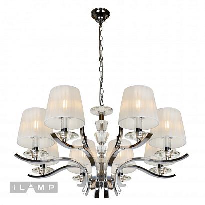 люстры подвесная люстра ilamp omega rm5231/8cr, доставка по Казахстану 