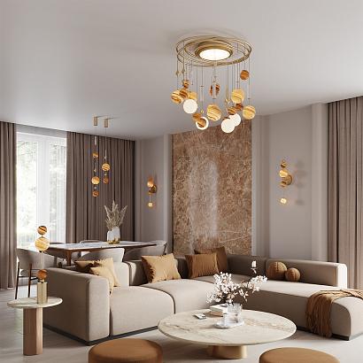 5457/21c odeon light  люстра потолочная callisto, доставка по Казахстану 