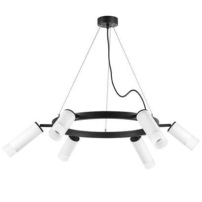 люстры lr0163638631 подвесной светильник rullo 6х50w gu10 черный (571016+214436-3+214486-3+202431-6), доставка по Казахстану 