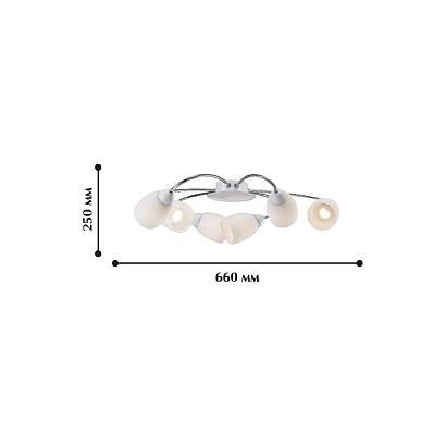 люстры потолочная люстра favourite blanca 1042-6u, доставка по Казахстану 