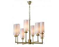 newport 7260 7264+4/c без абажуров , люстра, matt brass  d81*h60 cm e14 8*40w, доставка по Казахстану 