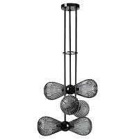 5417/6 modern odl_ex23 17 черный хром/дымчатый/металл/стекло подвес e14 6*40w elica, доставка по Казахстану 