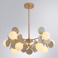 люстра на штанге arte lamp peacock a1369sp-10gy, доставка по Казахстану 
