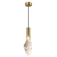 4372/5l midcent odl23 155 античная бронза/металл/стекло подвесной св-к ip20 led 5w 200лм 3000k lia, доставка по Казахстану 