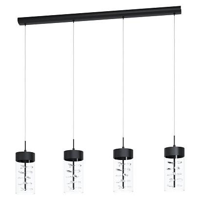люстры 39737 светод. подвес cabezola димм., 4х6,6w(led), l1050, b120, h1100, 2880lm, сталь, никель черный, доставка по Казахстану 