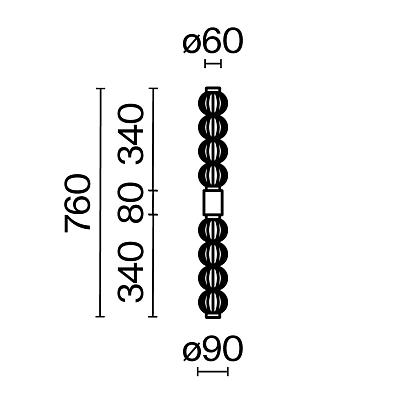Декоративные настенные Настенный светильник (бра) Maytoni MOD555WL-L13G3K, доставка по Казахстану 