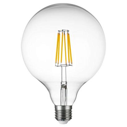 933204 Лампа LED FILAMENT 220V G125 E27 10W=100W 920LM 360G CL 4000K 30000H (в комплекте) купить в Алматы svet.kz