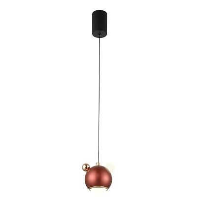 светильник подвесной crystal lux amigo sp led red crystal lux 1083/201, доставка по Казахстану 