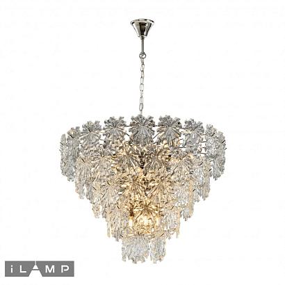 люстры подвесная люстра ilamp homy p2545-18 nickel, доставка по Казахстану 