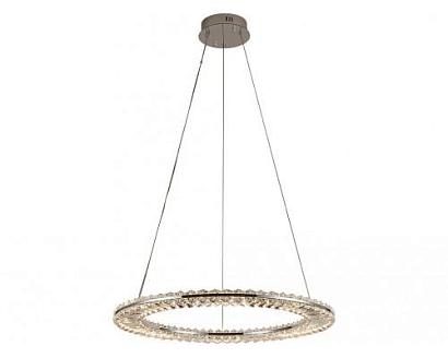 newport 8240 8241/600 chrome , подвесной светильник, chrome сlear crystal d60*h3,3/250 см led strip 45w 3100k 4950lm, доставка по Казахстану 