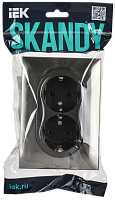 SKANDY Роз. 2-я с з/к без з/ш 16А сб. SK-R08N никель IEK 