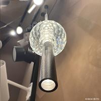 светильник подвесной crystal lux elvira sp8w led 4000k black crystal lux 0490/202, доставка по Казахстану 
