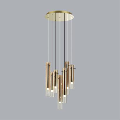 люстры 5061/32lb pendant odl24 319 подвесной светильник led 7*4w 3000k shiny, доставка по Казахстану 