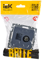 BRITE Роз. двойная TV+RJ45 кат.5E РТВ/РК12-БрМ мар. IEK 