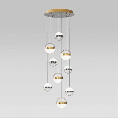 люстры 5037/84l l-vision odl24 389 подвесной светильник led 84w 4000k 4800лм roni, доставка по Казахстану 