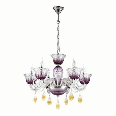 люстры подвесная люстра odeon light ninfea 3930/6, доставка по Казахстану 