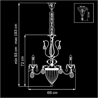 подвесная люстра lightstar schon 790114, доставка по Казахстану 