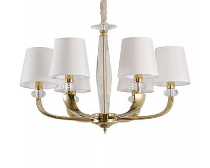 люстры newport 11600 11606/c gold , люстра, champagne  gold clear crystal shade beige d65*h45/145 cm e14 6*, доставка по Казахстану 