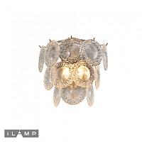 Дополнительная картинка Настенный светильник iLamp Rockfeller W2549-2 Nickel