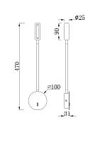 Дополнительная картинка Бра Maytoni Stem C035WL-L3B3K