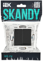 SKANDY Выключ. 2-кл. 10А SK-V04Bl черн. IEK 